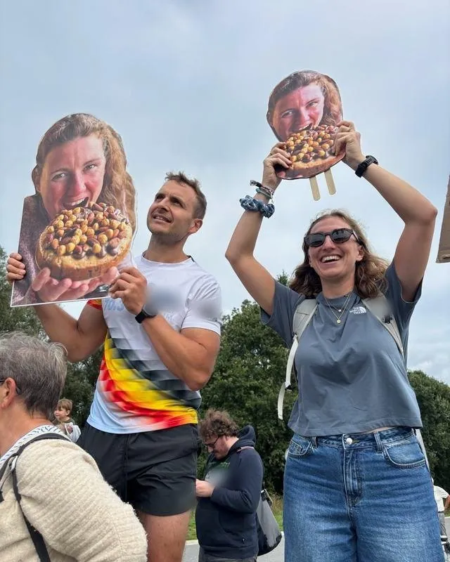 Supporters sur le bord d’une course